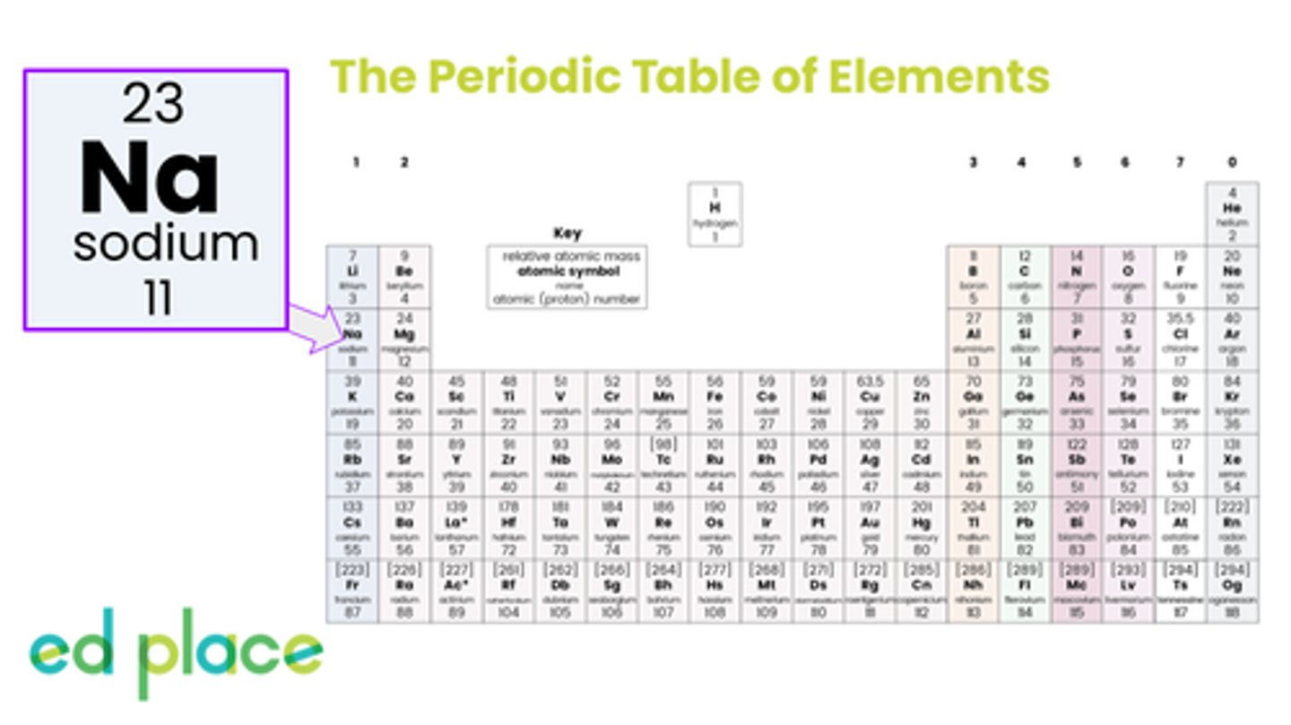 <p>Atomic Number: 11</p><p>Symbol: Na</p>