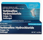 <p><span style="font-family: Arial, sans-serif">Terbinafine</span></p>