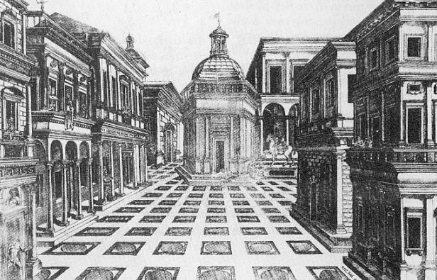 <p>The brain's ability to discern between different angles found in architectural structures.</p>