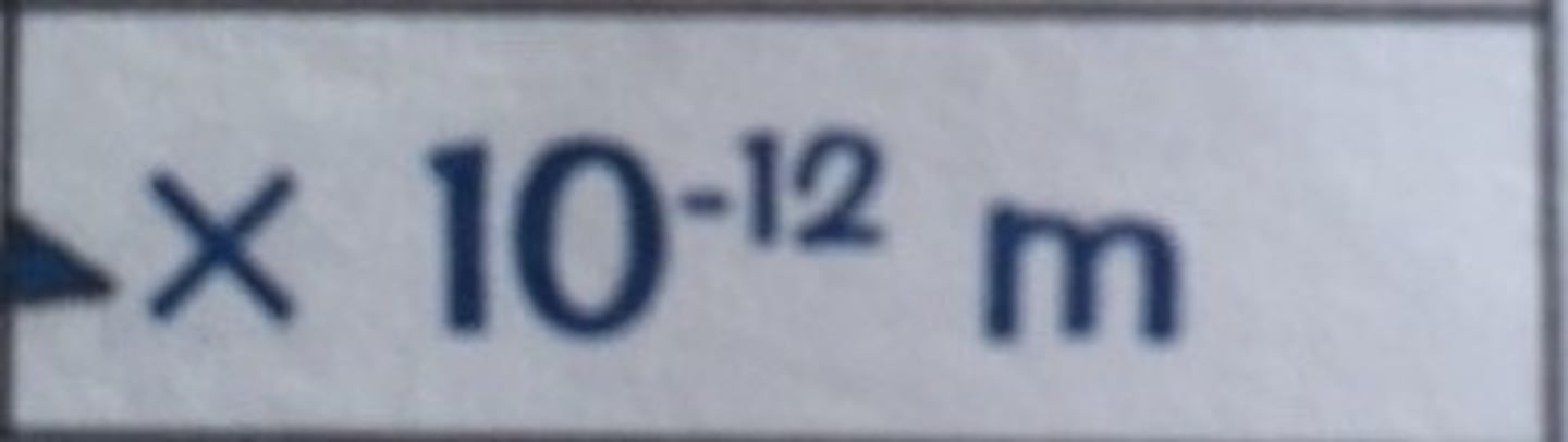 <p>There are 1000 picometres in a micrometre, 1000000 picometres in a millimetre and 10^12 picometres in a metre</p>
