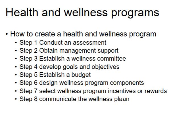 <p>b.</p><p></p><p><strong>LO: Gathering information from medical records is not part of creating a health and wellness program</strong></p>