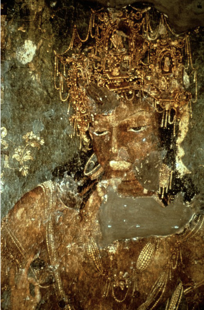 <p><span style="color: rgb(0, 0, 0);">Ajanta Cave 1; interior, Main Hall, rear wall murals, <mark data-color="yellow" style="background-color: yellow; color: inherit;">Bodhisattva</mark></span><span style="color: rgb(0, 0, 0);"><mark data-color="yellow" style="background-color: yellow; color: inherit;"><br></mark></span><span style="color: rgb(0, 0, 0);"><mark data-color="yellow" style="background-color: yellow; color: inherit;">Vajrapani detail, head of Vajrapani</mark></span></p>