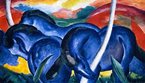 <p><em>The Large Blue Horses</em><span>, </span></p><p><span>Franz Marc,</span></p><p><span> German Expressionism: Der Blaue Reiter</span></p>