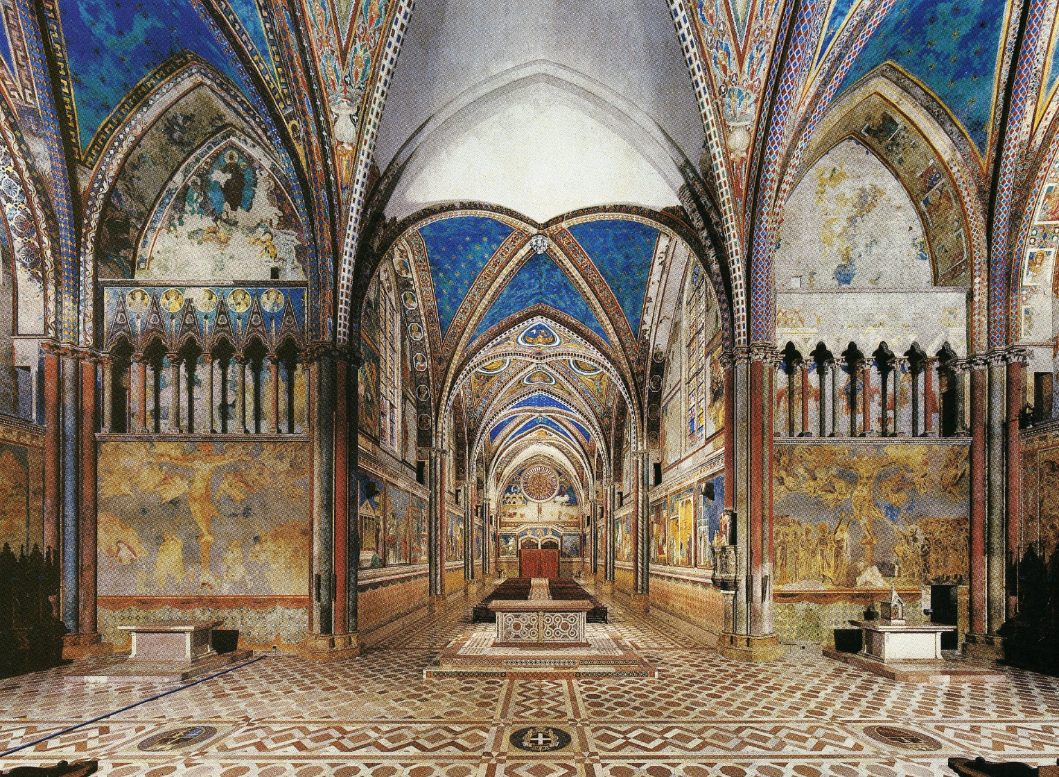 <p>Frescoes in the Upper Church of Assisi, 1288-1292</p>