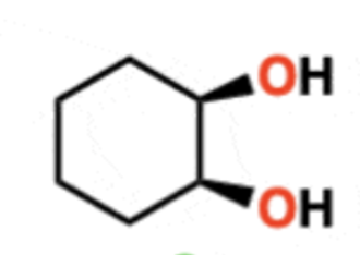 <p>1) OsO4<br>- results in 2 OHs being added to the same side<br>- no regioselectivity<br>- syn addition<br>- produces enantiomers</p>