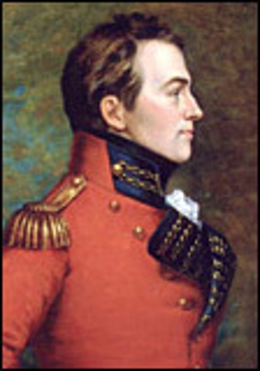 <p>(1769-1812) British general who helped stave off an American invasion of upper Canada during the War of 1812. Brock successfully captured Detroit from American forces in August of 1812 but was killed in battle later that year.</p>