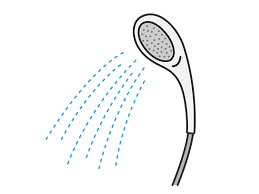 <p>シャワー</p>