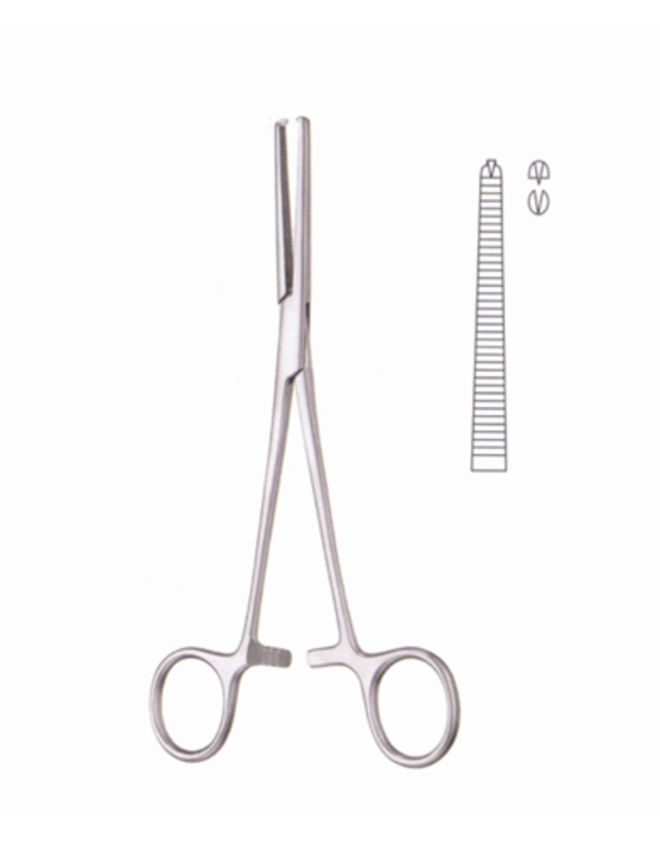 <p>- used for grasping heavy tissue (fascia)</p><p>- teeth 1x2</p>