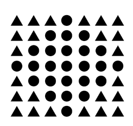 <p><span style="color: red;"><strong>Similarity: </strong>Similar items tend to be grouped together. If a number of objects in a scene are similar to one another, you will naturally group them together and perceive them as a whole.&nbsp;</span></p><ul><li><p><span>*Law of similarity</span></p></li><li><p><span>Eg: Series of circles or squares stacked together will be viewed as a series of columns rather than just individual shapes.</span></p></li></ul><p></p>
