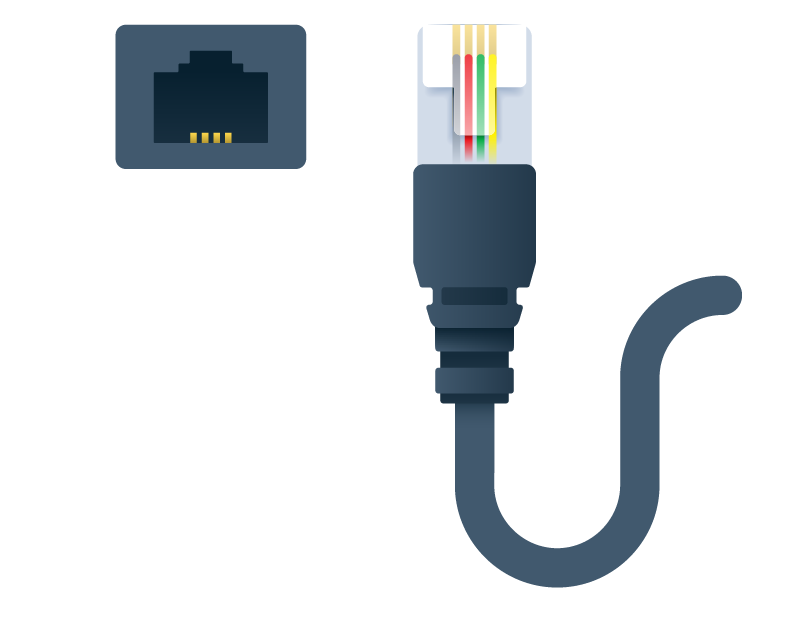 <ul><li><p><span><strong>Digital Subscriber Line (DSL)</strong>, one of the original broadband offerings, is a common way for small offices or homes to get Internet service. Just like cable Internet, DSL uses infrastructure that was put in place before the Internet became common.</span></p></li></ul><p>Digital Subscriber Line (DSL) - <span>Carrier technology to implement broadband Internet access for subscribers by transferring data over voice-grade telephone lines. There are various "flavors" of DSL, notably S(ymmetric)DSL, A(symmetric)DSL, and V(ery HIgh Bit Rate)DSL.</span></p><ul><li><p><span>Telephone lines can carry Internet signals the same way they carry your voice, as long as the telephone wire is a good enough quality. The Internet data travels over the telephone line using high frequencies, which are outside the range that voice calls use.</span></p></li><li><p><span>Most telephone wires are made of copper, which is a highly conductive metal that is very efficient at carrying electrical signals. Copper is not only good at conducting electricity, it's also flexible and strong, making it perfect for phone wires.</span></p></li><li><p><span>Telephone or DSL wires are usually set up in a twisted pair cable. </span></p></li><li><p><span>This means that the copper wires are twisted around each other in pairs. </span></p></li><li><p><span>The reason they're twisted is to keep away unwanted signals from outside and to stop the wires from interfering with each other's signals. </span></p></li><li><p><span>Each copper wire is covered with an insulating plastic material, to keep them from touching each other and to protect them from environmental damage like water and rust. </span></p></li><li><p><span>There's also an outer layer, or jacket, made of plastic materials that wraps around the coated wires. </span></p></li><li><p><span>This jacket helps protect the wires from getting damaged by things like sunlight, water, and changes in temperature. </span></p></li><li><p><span>This makes sure the phone wires work well no matter the weather.</span></p></li><li><p><span>Most residential DSL services are asymmetric (ADSL), meaning that downloading is faster than uploading.</span></p></li><li><p><span>Businesses and freelance professionals who work with videos and sound prefer to use a different kind of DSL, called symmetric (SDSL) connections.</span></p></li><li><p><span>Usually, DSL Internet can go as fast as 30 Mbps, but there are some that can reach up to 100 Mbps.</span></p></li><li><p><span>DSL Internet speed depends a lot on the quality of the telephone wiring and how far you are from the local phone company's exchange or hub. </span></p></li><li><p><span>The farther away you are, the weaker the Internet signal gets. When the signal gets weaker, the Internet slows down. </span></p></li><li><p><span>This is called <strong>attenuation</strong>, and it's one of DSL's main drawbacks.</span></p></li></ul><p>Attenuation - <span>Attenuation, or degradation of a signal as it travels over media, determines the maximum distance for a particular media type at a given bit rate.</span></p><ul><li><p><span>The maximum range of DSL wiring is typically about 3 miles (5 km). </span></p></li><li><p><span>In addition, the DSL or telephone wires in some areas may also be relatively poor quality and be more likely to experience signal interference. </span></p></li><li><p><span>To help solve this problem, some telephone ports are fitted with a microfilter to prevent the data signals from interfering with other traffic on the same line.</span></p></li></ul><p>This list summarizes the basic elements of DSL Internet:</p><ul><li><p><strong>Equipment required:</strong> Telephone line, modem, router</p></li><li><p><strong>Speed:</strong> 5 Mbps up to 30 Mbps (rarely up to 100 Mbps), depending on location and wire quality</p></li><li><p><strong>Latency:</strong> 20 ms up to 50 ms</p></li></ul><p></p>