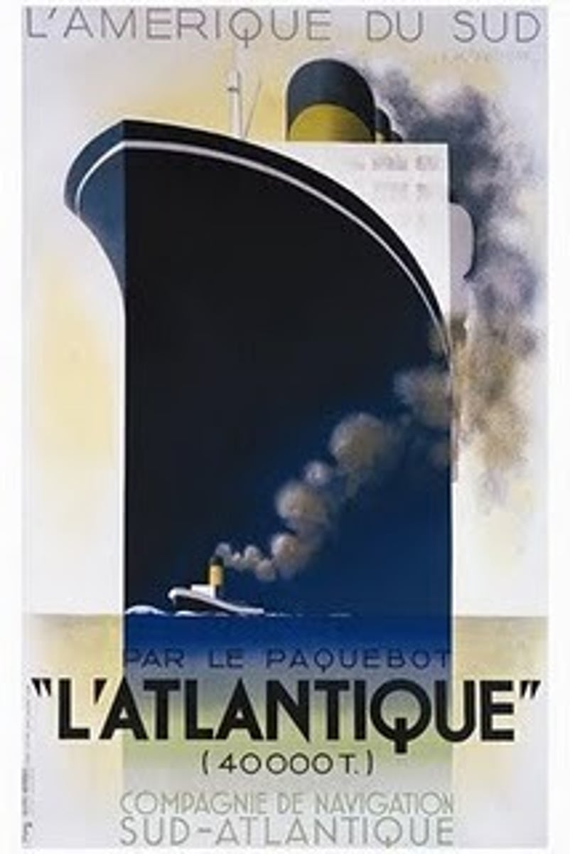 <p>posters with ocean liner;</p><p>The emphasis was on travel and being first class </p><p>Parallelism <span style="font-size: unset; color: unset">—&gt; </span>Motion : speed, energy</p>