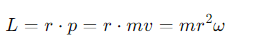 <p>r =the radius</p><p>m= the mass</p><p>v = the linear velocity</p><p> ω=the angular velocity.</p>