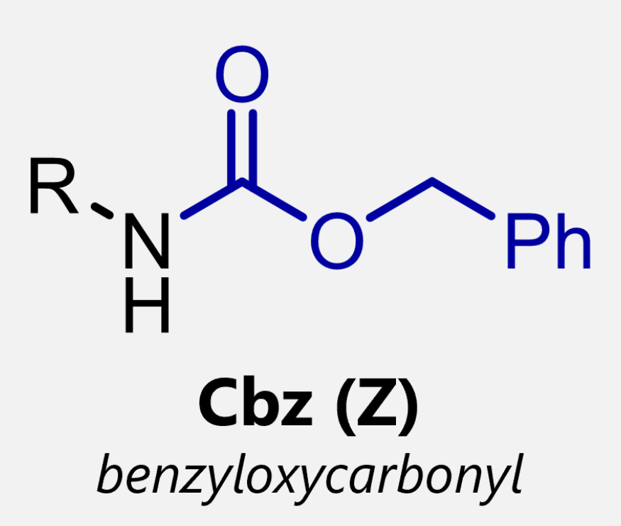 <p>describe how to add carboxybenzyl as an amino protecting group </p>