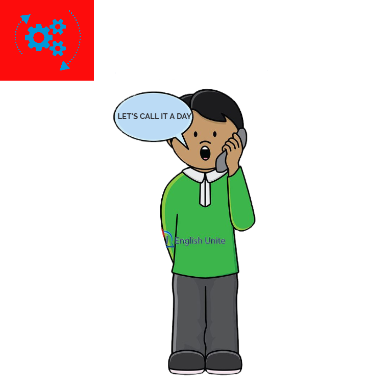 <p><strong><mark data-color="green" style="background-color: green; color: inherit;">to call it a day </mark></strong></p><p>Syn: to finish OC., to stop OC., to complete OC., to end OC.</p><p><strong>DEUTSCH: </strong></p><p>Schluss machen</p>