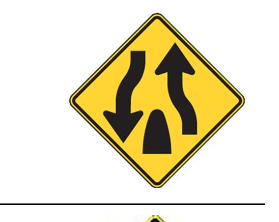 <p>What does a Divided Highway Ends sign mean?</p>