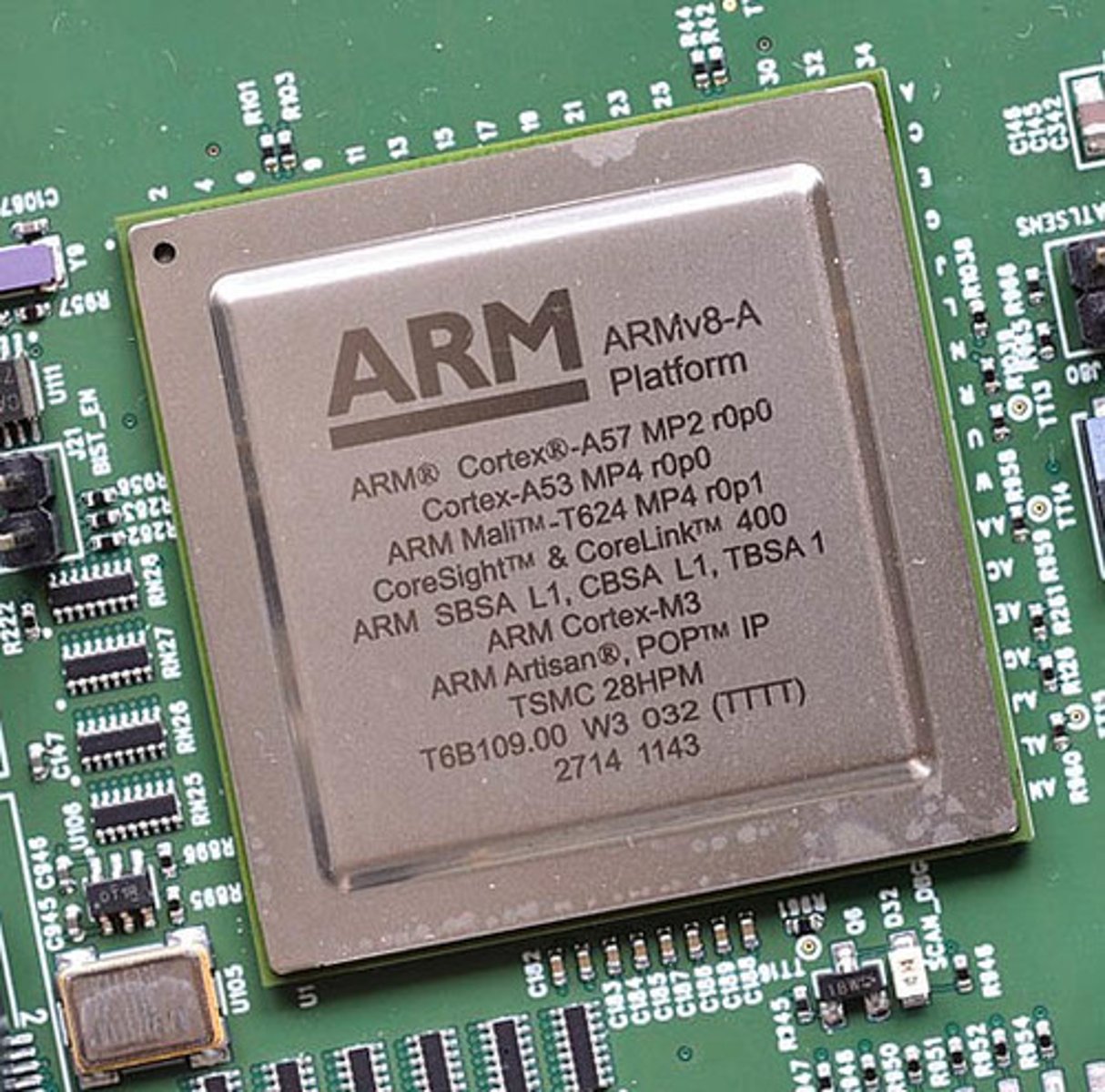 <p>A RISC-based instruction set used as the basis for microprocessors in tablet computers and smartphones.</p>
