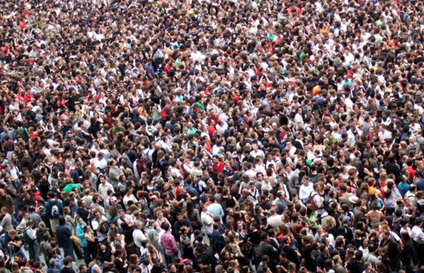 <p>The number of people in an area exceeds the capacity of the environment to support life at a decent standard of living.</p>