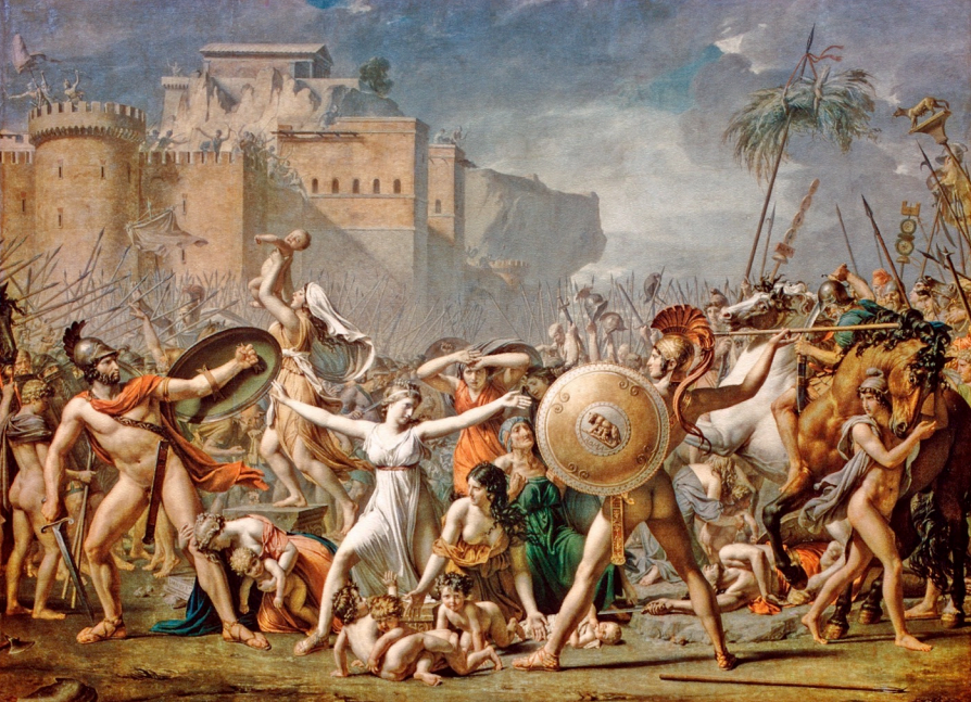 <p>David, The Intervention of the Sabine Women, 1796-99</p>