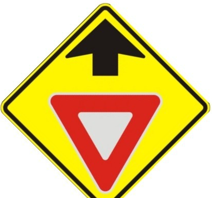 <p>What sign does this mean?: Yield Sign</p>