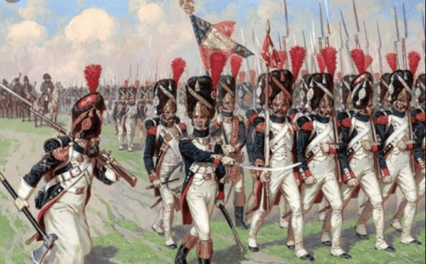 <p>Armée de Napoléon affaiblie par la campagne de Russie en 1812</p>