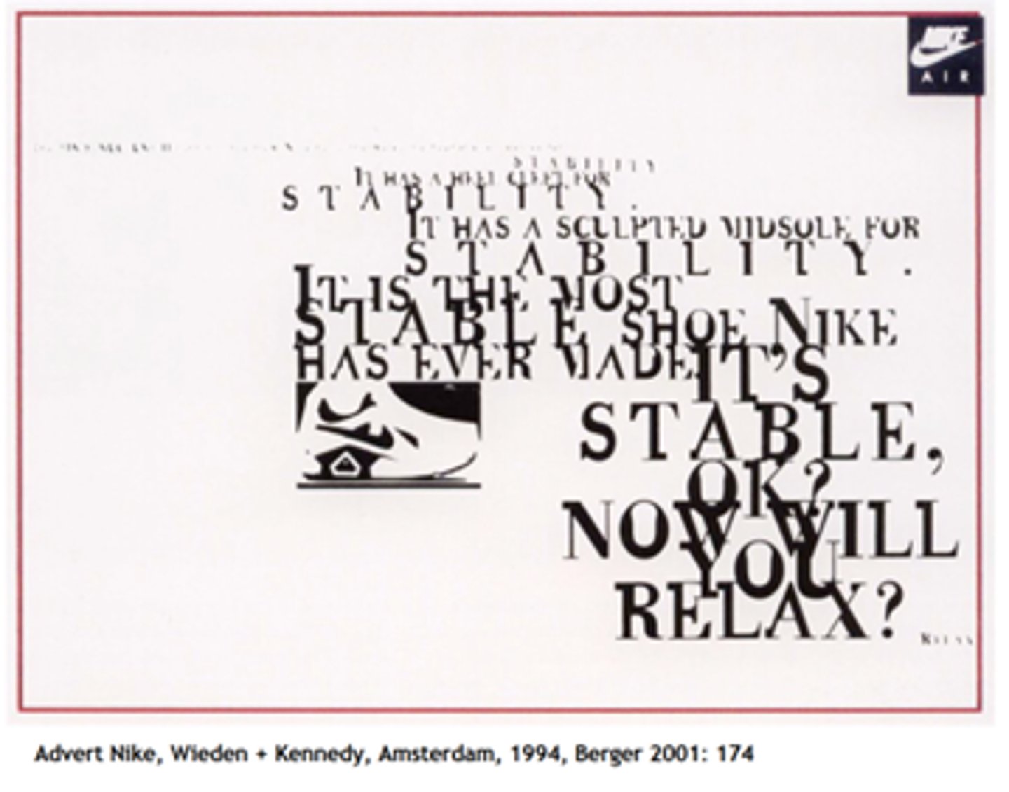 <p>Configuration of signs in lines and blocks</p><p>Line spacing, type composition and amount of print</p>