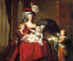 <p>Humanizing royal portrait of Marie Antoinette. </p>