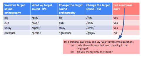 <p>Minimal Pairs</p>