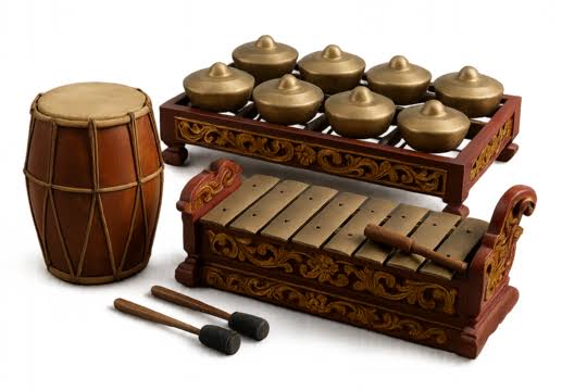 <p>gamelan (dàn nhạc truyền thống Indonesia)</p>
