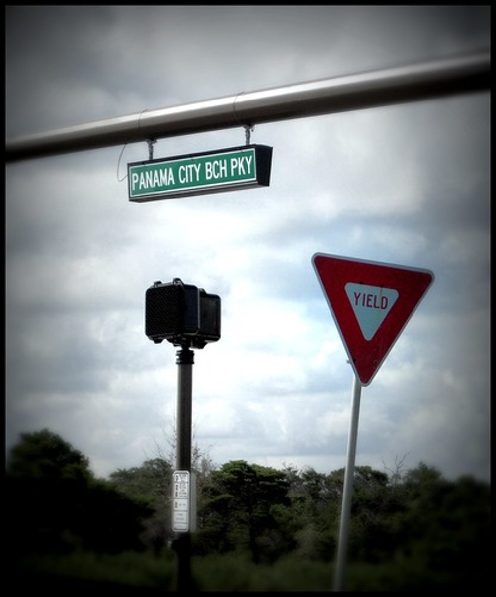 <p>this image shown beneath an arrow on a sign means</p>