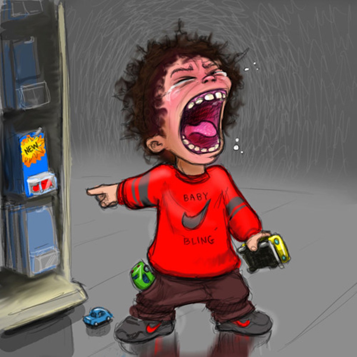 <p>children who behave badly because they are given everything they want</p>