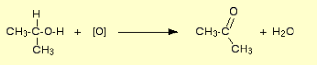 <p>Name of reaction: Oxidation</p><p>Reagents: Acidified potassium dichromate (acidified with H<sub>2</sub>SO<sub>4</sub>)</p><p>Conditions: Excess potassium dichromate, concentrated acid, heat under reflux</p>
