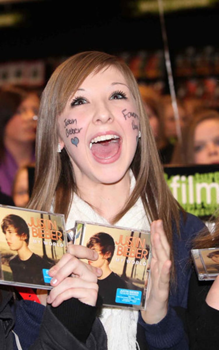 <p>to be obsessed with</p>