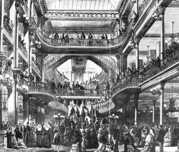 <p><span>Le Bon Marché department store, Louis Auguste Boileau, with Gustave Eiffel (Paris, 1876)</span></p>