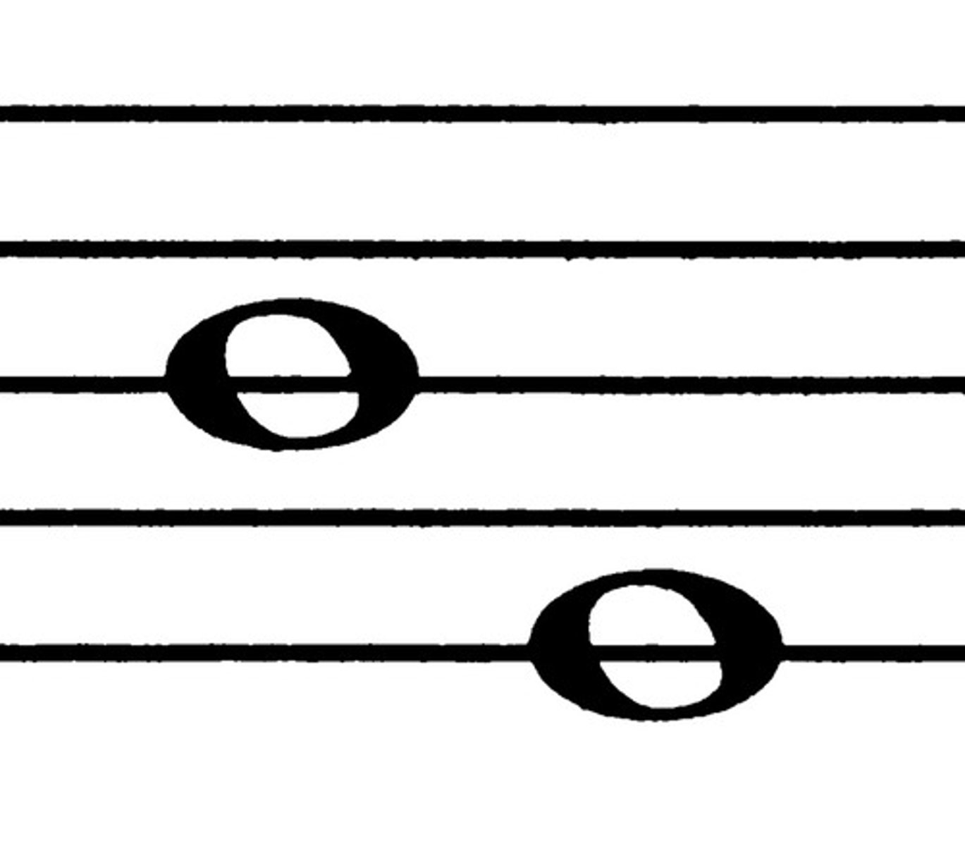 <p>Space to a space or line to a line or C to G</p>