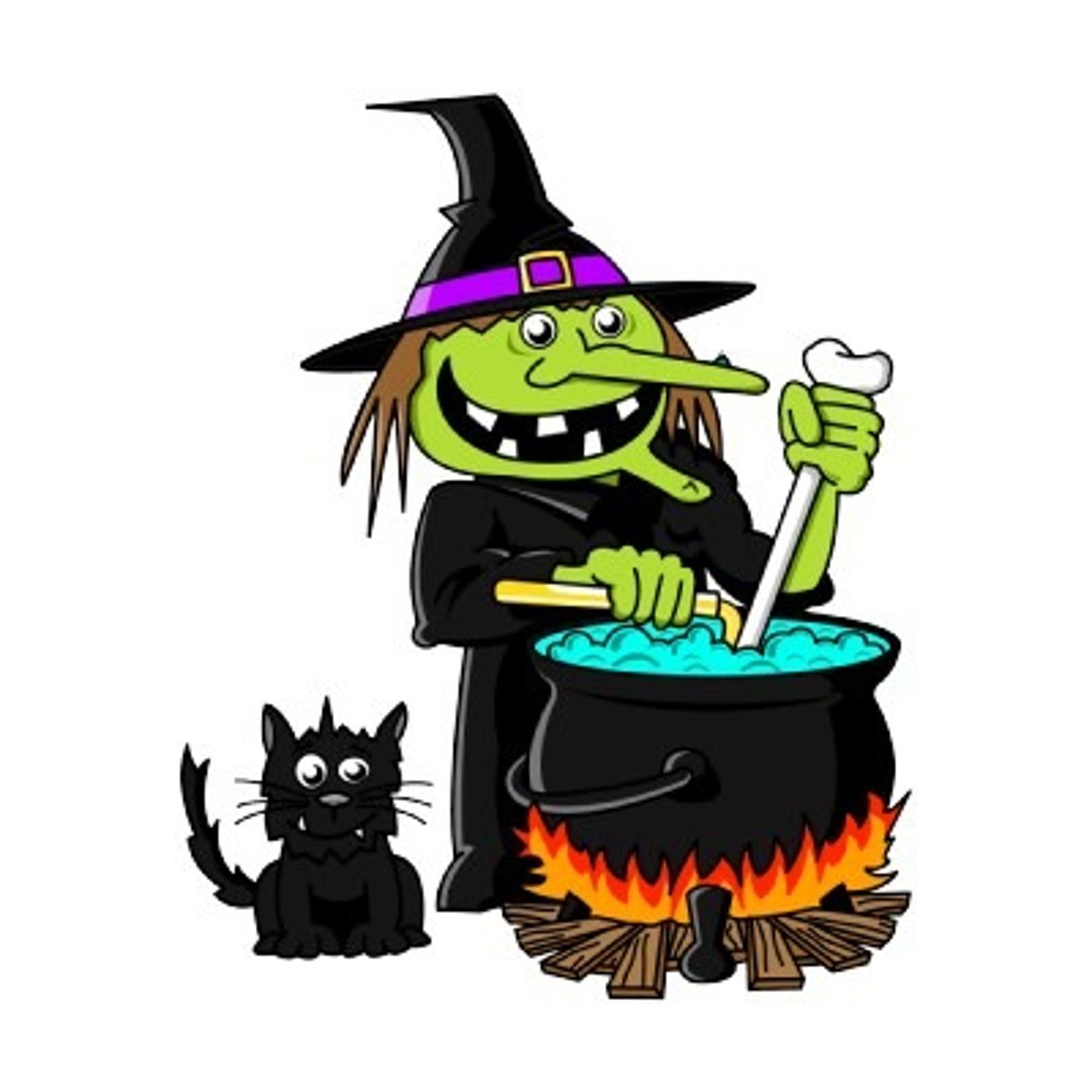 <p>Una mujer con poderes mágicos. Suele llevar vestidos negros y vuela sobre una escoba</p>