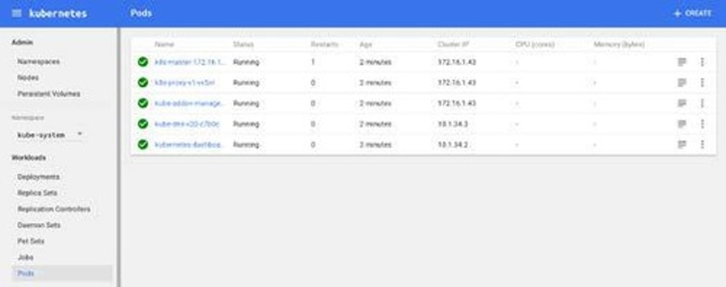 <p>A web UI for managing Kubernetes clusters running on the master node.</p>