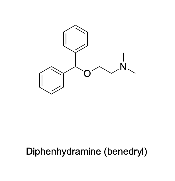<p>Please denote the expected splitting pattern in a 1H NMR spectra for each signal in the following structure:</p>