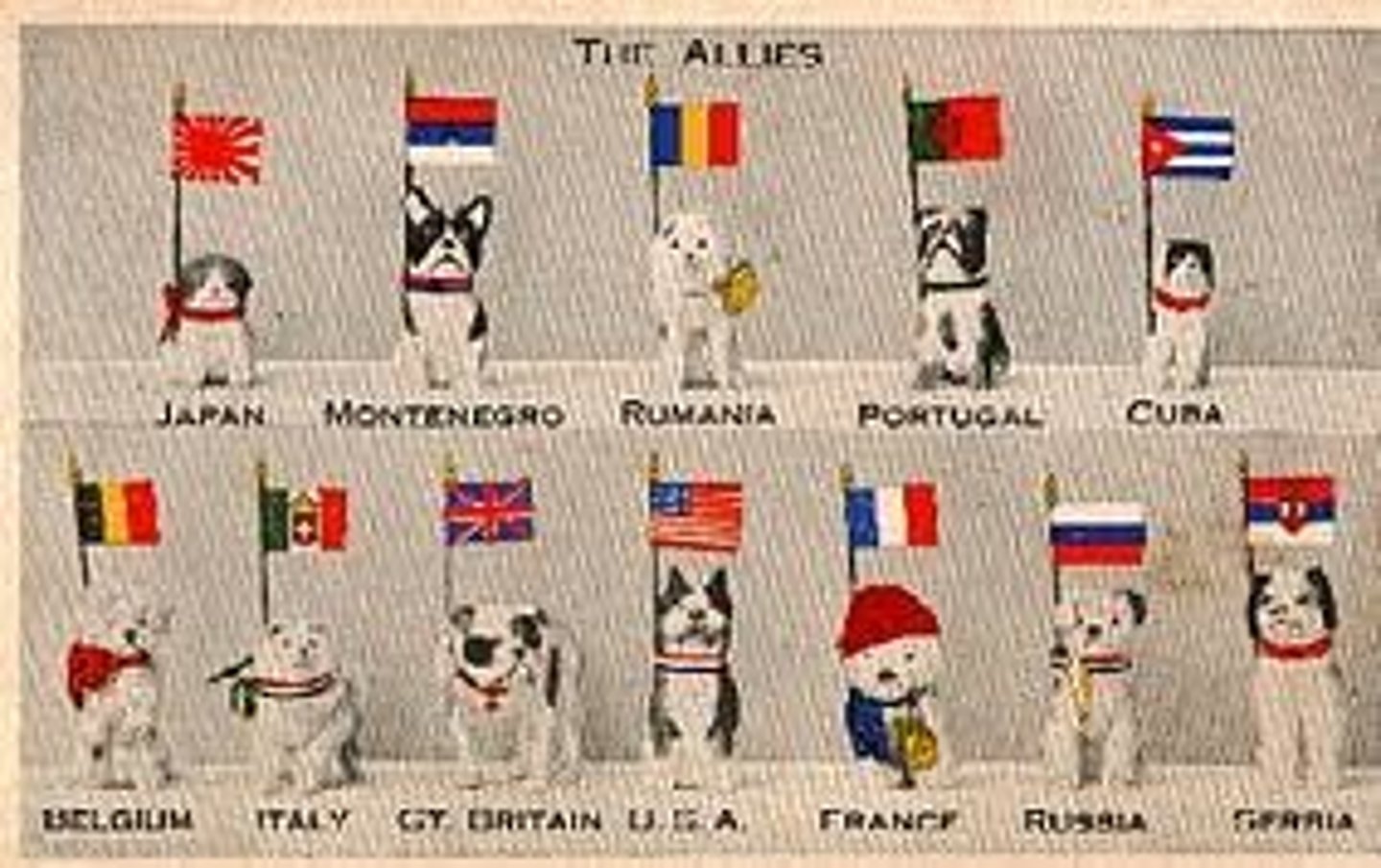 <p>Composed of France, Britain, and Russia, and later Japan and Italy, the Allies fought the Central Powers in World War I. The United States joined the Allies in 1917.</p>