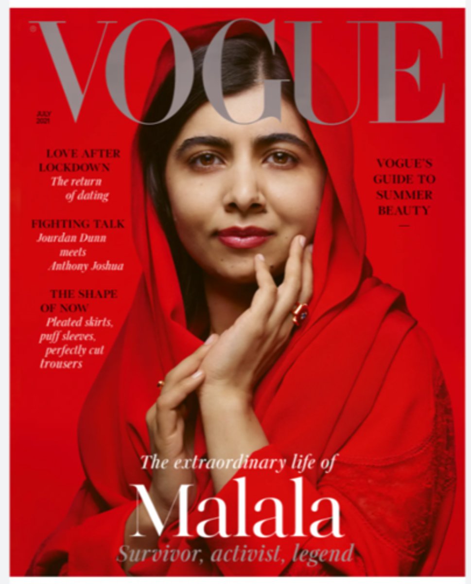 <p>-the white clearly contrasts with the red background, celebrating her name and status</p>