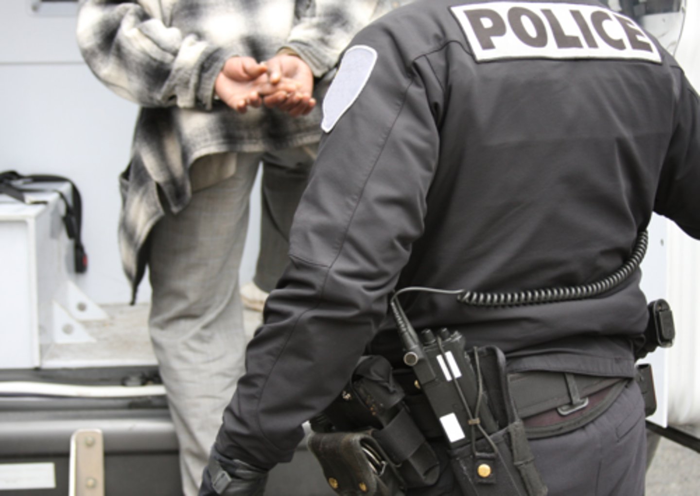 <p>when the police take someone to the police station because they think this person did something wrong.</p>