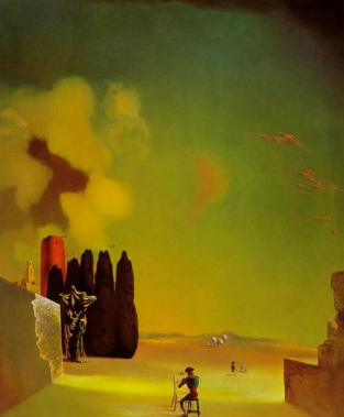 **Enigmatic Elements in a Landscape** by Salvador Dali