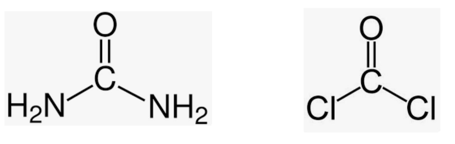 <p>Nestabilní</p><p>Deriváty - Močovnina, Fosfen</p>