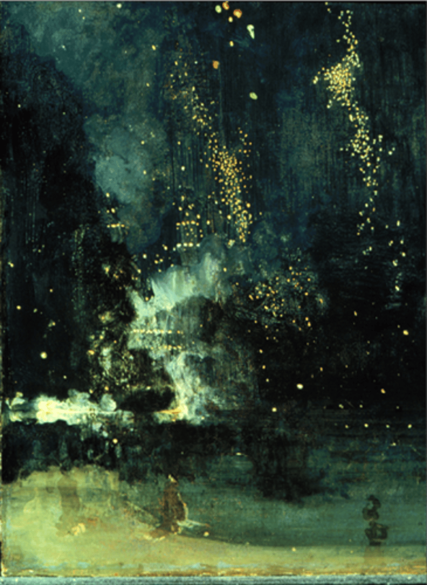 <p>Atmospheric fireworks abstraction; challenges representation, aestheticism.</p>
