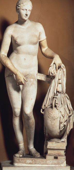 <p>afrodita din knidos - praxiteles</p>