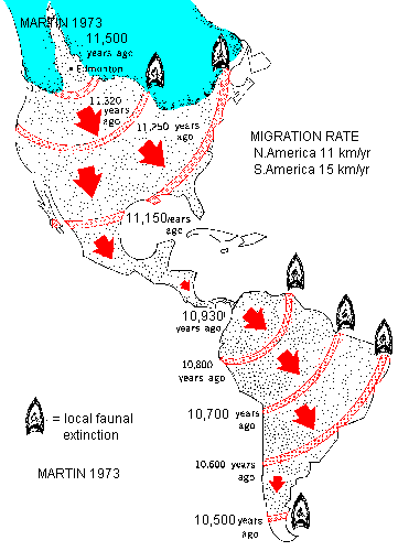 <p>Gradual expansion from the outer edge of a current distribution.</p><ul><li><p><span style="background-color: transparent;">Successive generations</span></p></li><li><p><span style="background-color: transparent;">Hospitable terrain</span></p></li><li><p><span style="background-color: transparent;">Different individuals, same species</span></p></li></ul><p></p>