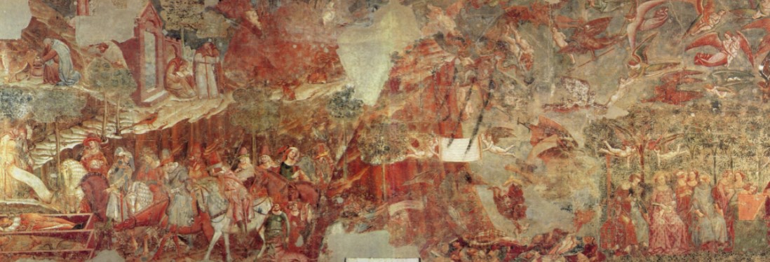 <p>The triumph of death, fresco, Francecso Traini, 1330s, Camposanto di pisa, pisa,italy</p>