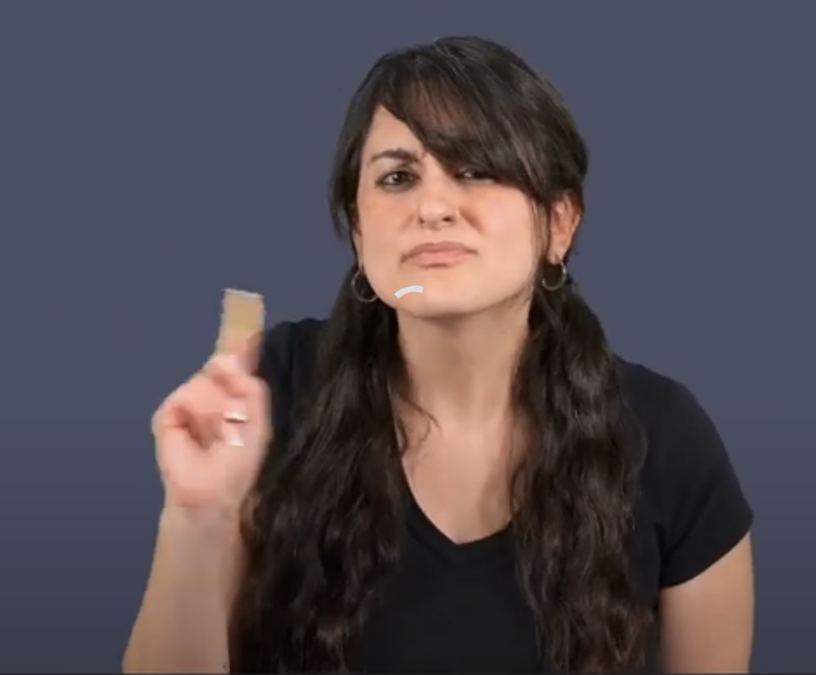 <p>pointer finger wiggle</p>