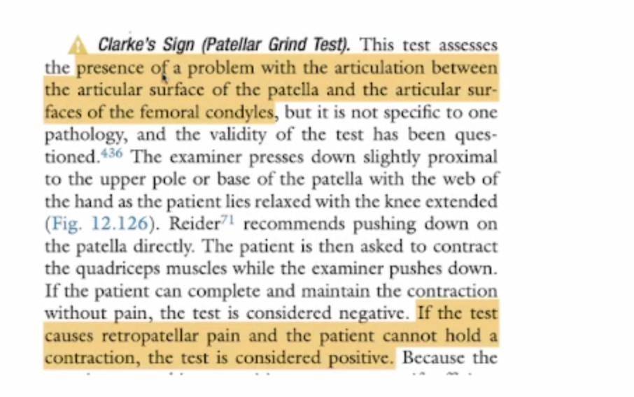 <ul><li><p>B - PFPS condition</p><ul><li><p>prolonged sitting = inc load sa patella on the femur&nbsp;&nbsp;</p></li></ul></li></ul><p></p><ul><li><p>C, D - osteochondritis dissecans</p></li></ul><p></p>