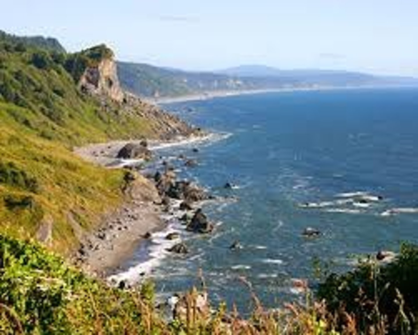 <p>Where the land meets the sea</p>