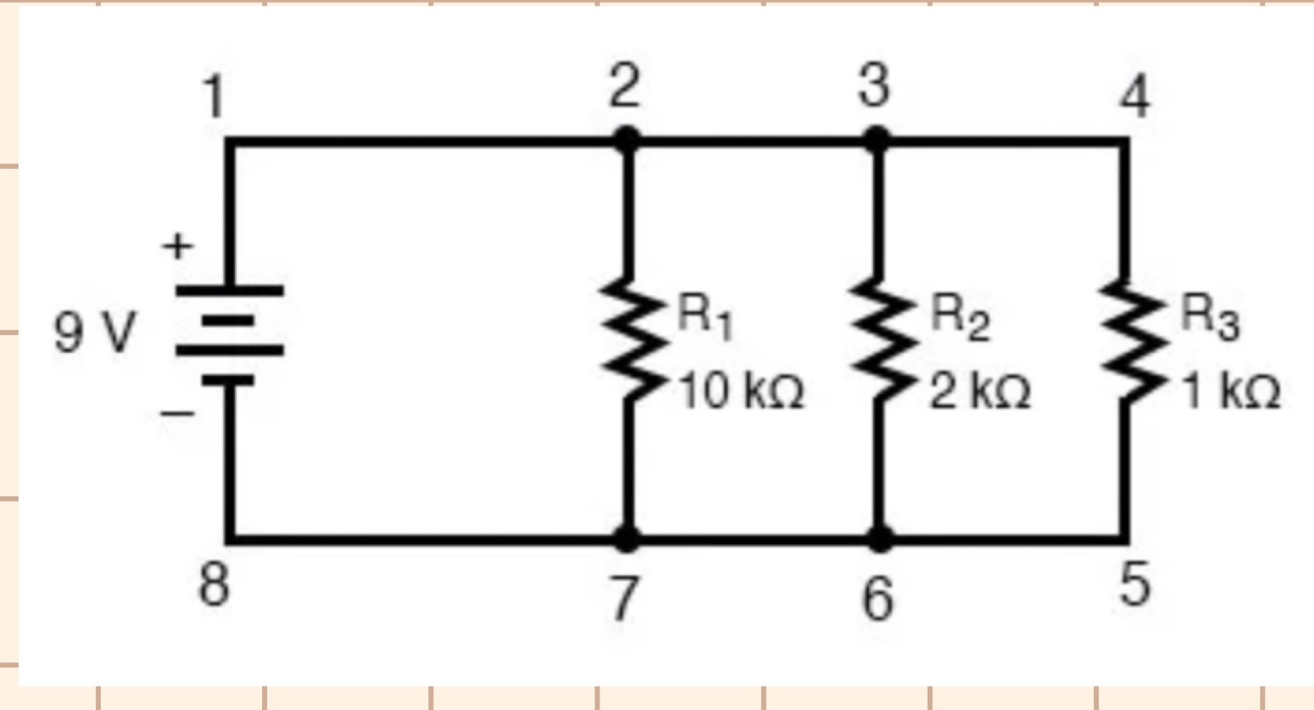 Based on the image shown and your previous answer, what is the total resistance in the circuit?

A. 9

B. 0.625

C. 14.4

D. 625